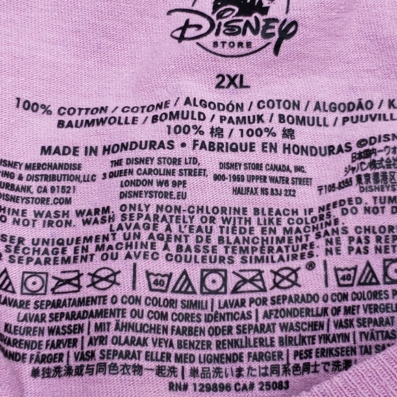 Disney Women's Pink Purple Graphic Tee Sleeping Beauty Size 2XL - Picture 8 of 11